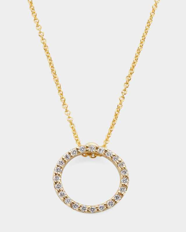 Tiny Treasure Circle of Life Necklace with Diamonds